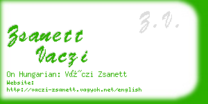 zsanett vaczi business card